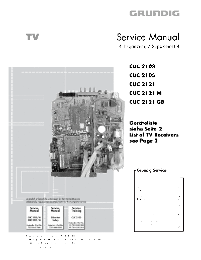 CUC-2100 & 2103 & 2121 & 2121M & 2121GB
