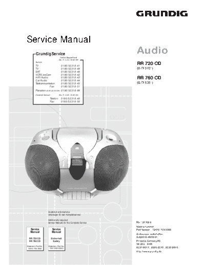 RR-720CD & 760CD