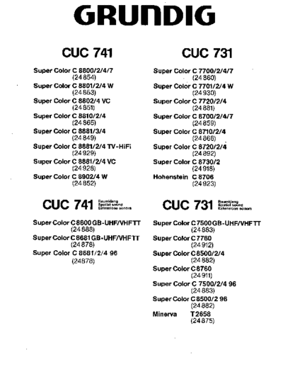 CUC-741 & 731