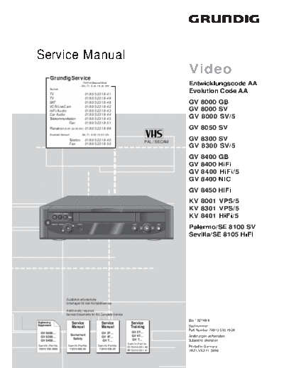 GV-8000 & 8050 & 8300