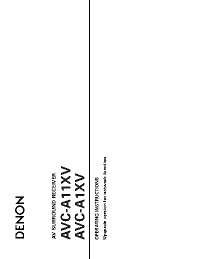 Инструкция AVC-A1XV