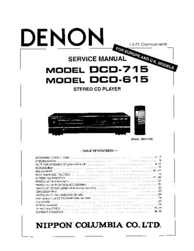 Схема 2 DCD-715 & 615