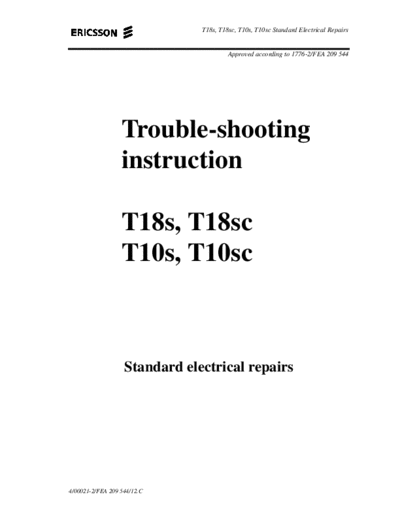 Trouble shooting
