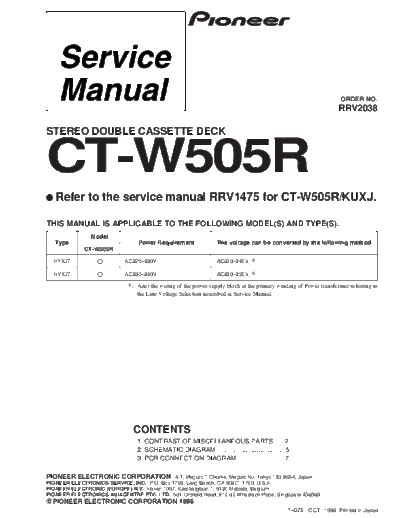 CT-W505R
