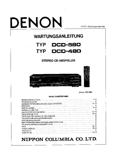 Схема DCD-580 & 480