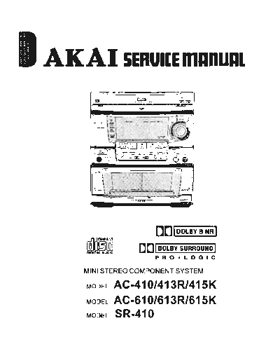 AC-410 & 413R & 415K & 610 & 613R & 615K
