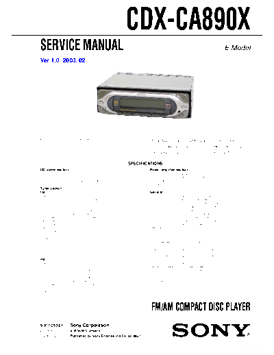 CDX-CA890X