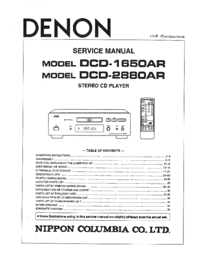 Схема DCD-1650AR - DCD-2880AR