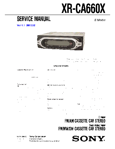 XR-CA660X