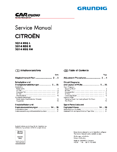 CITROEN 2014RDS