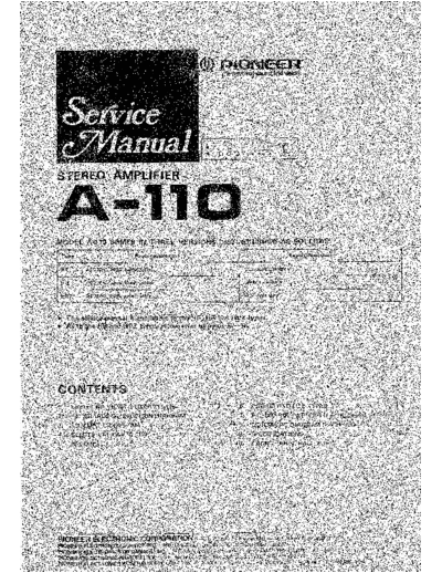 Pioneer A-110