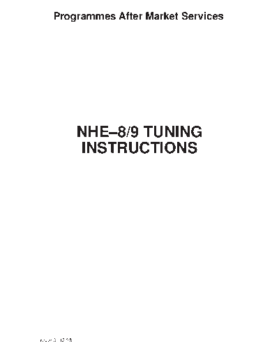 TUNING
