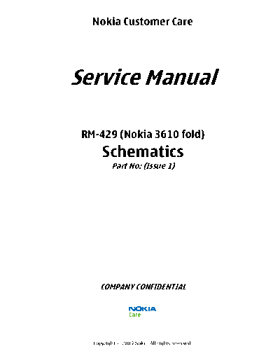 3610 fold RM-429 Schematics