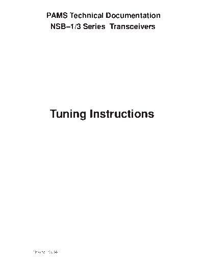 tuning