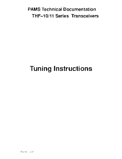tuning