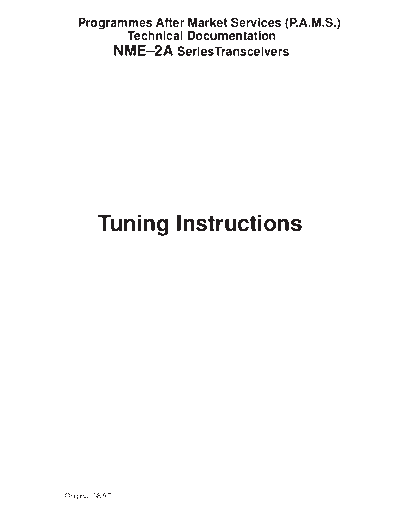 tuning