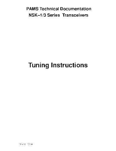 TUNING