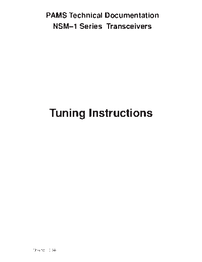 TUNING
