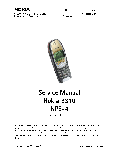 Nokia_6310_Service_manual_level_2