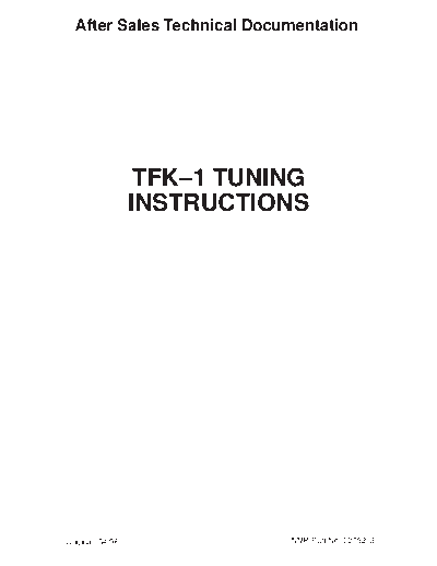 tuning
