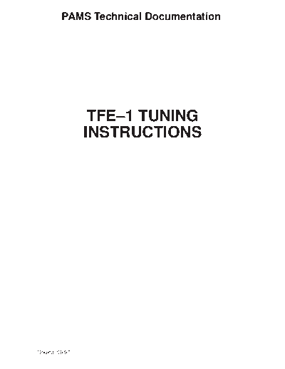 Tuning