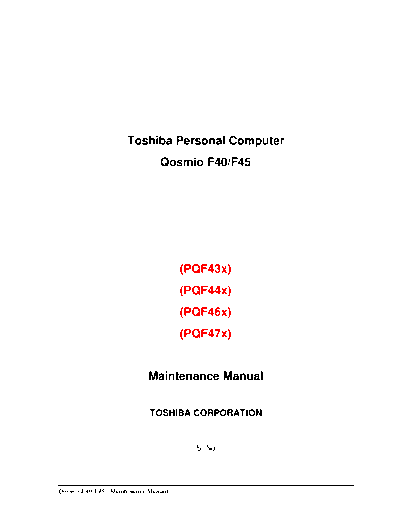 qosmio f40 f45