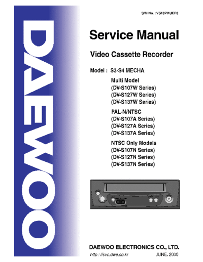 DV-S107W & S127W & S137W