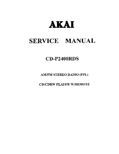 CD-P2400RDS
