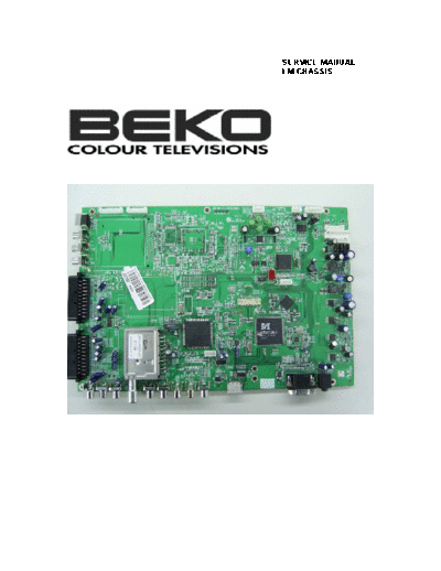 LM Service Manual Beko