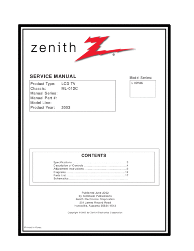 Zenith L15V36