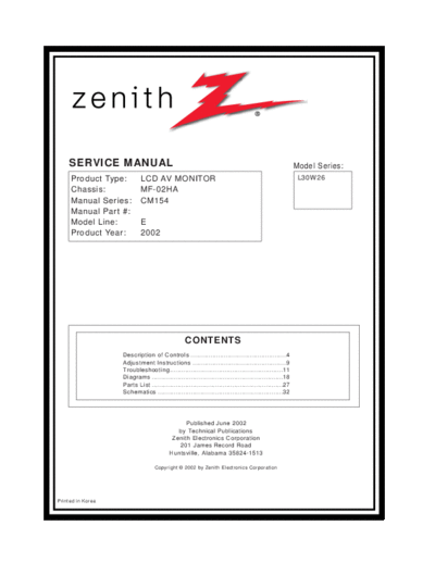 Zenith L30W26