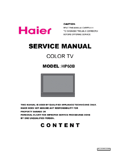 HAIER TV-8888-102