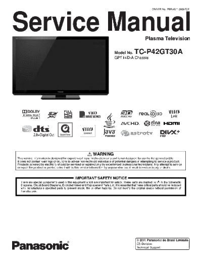 Panasonic TC-P42GT30A [SM]