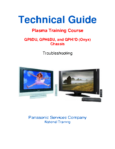 Panasonic 2006 PDP GP6DU GPH6DU GPH7D chassis [TM]