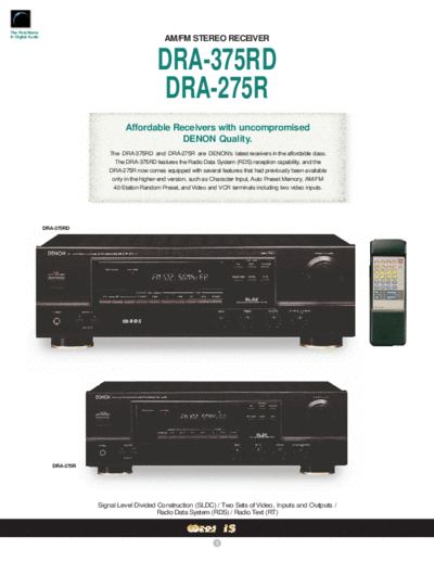 Описание DRA-375RD & DRA-275R