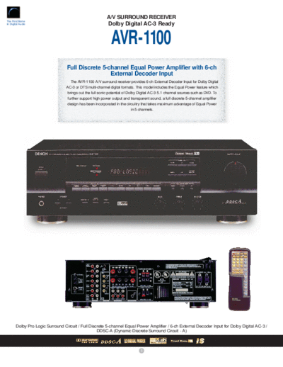 Описание AVR-1100