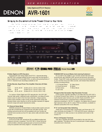Описание AVR-1601