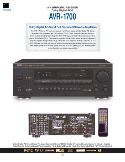 Описание AVR-1700