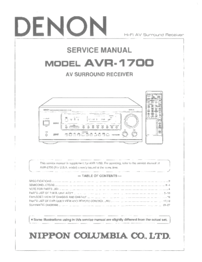 Схема AVR-1700