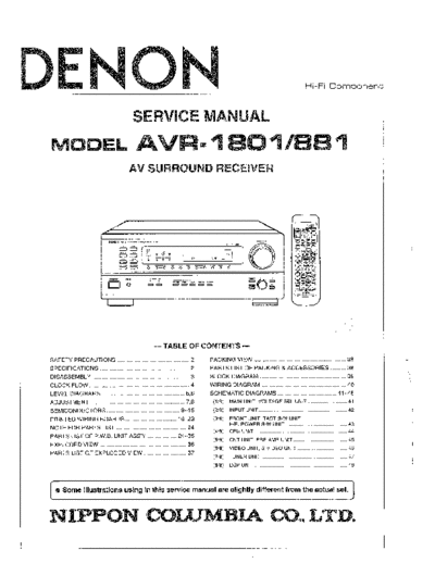 Схема AVR-1801 & 881