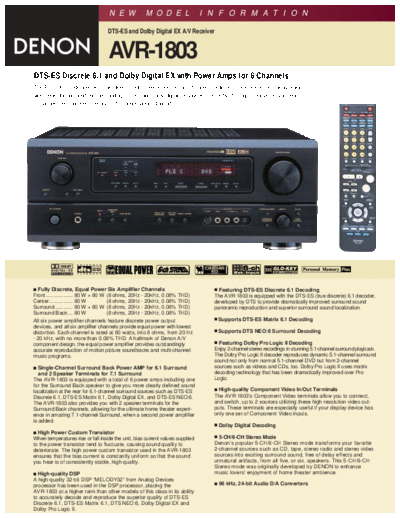 Описание AVR-1803