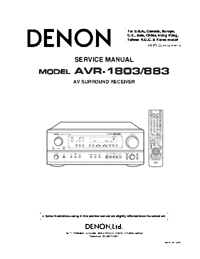 Схема AVR-1803 & 883