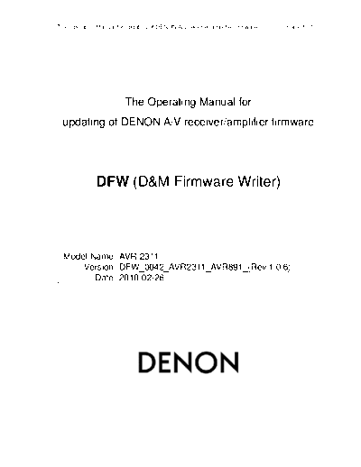 Operating Manual  2010-02-26