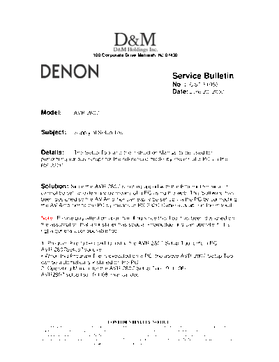 Service Bulletin OST-F1053