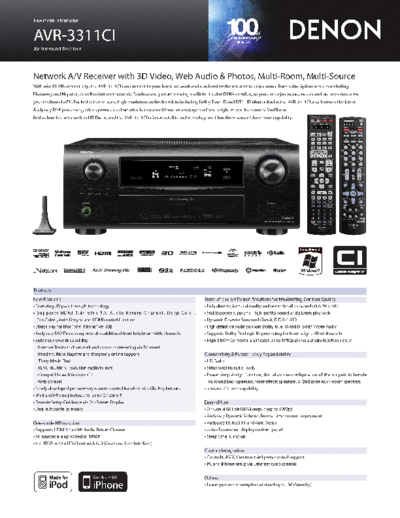 Описание AVR-3311CI