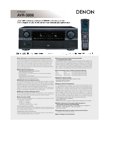 Описание AVR-3806
