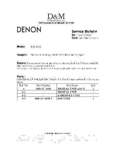 Service Bulletin OST-C1223