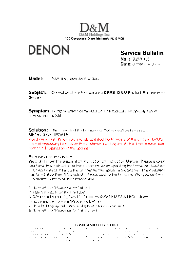 Service Bulletin DZ09-156