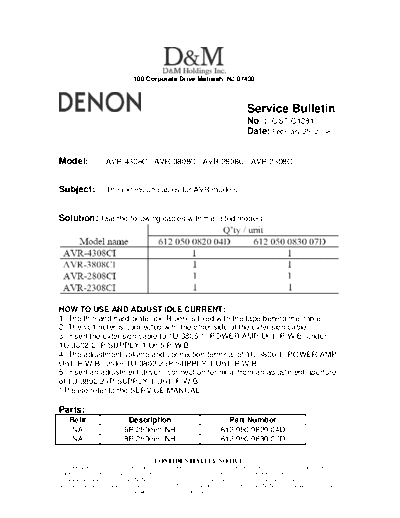 Service Bulletin OST-C1281