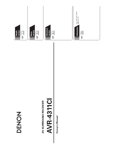 Инструкция AVR-4311CI